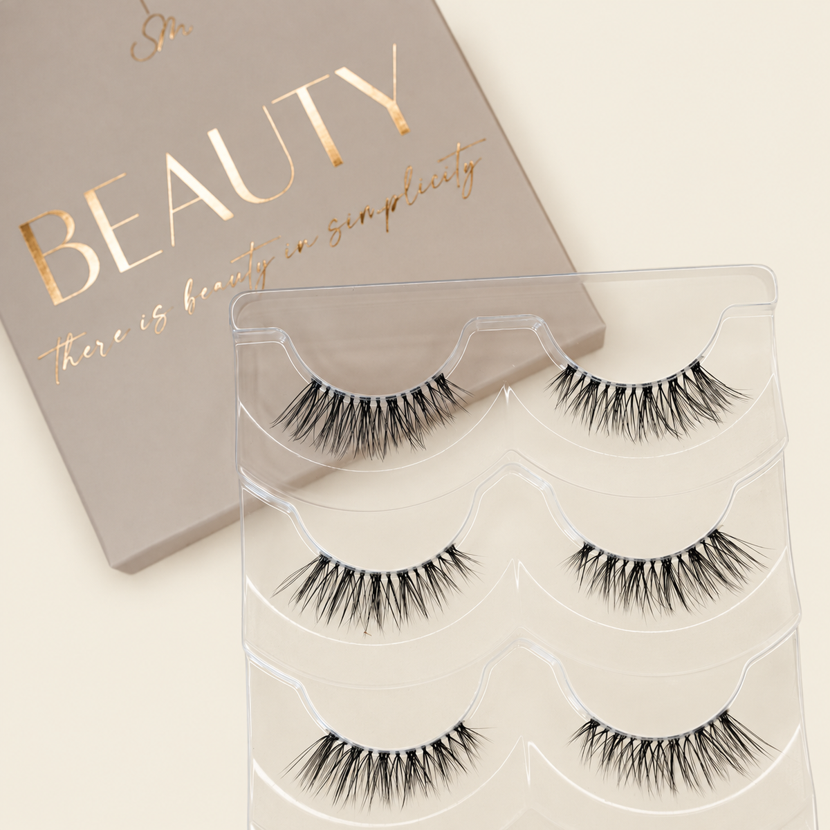 SIEMARA BEAUTY 3PCS – drei Paar ausgepackte Kunstwimpern